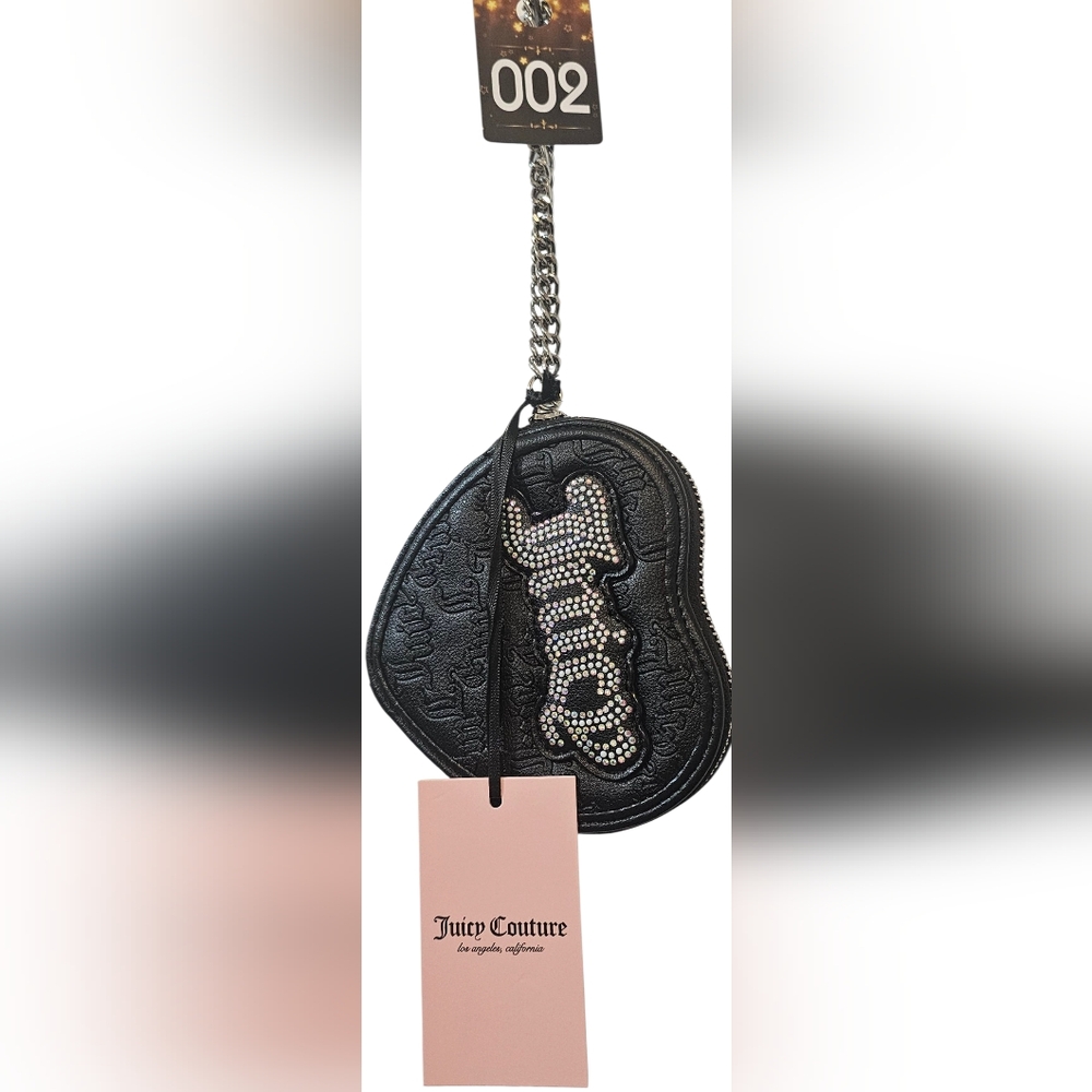 # 002 BLACK MINI SEQUINED JUICY COUTURE WRISTET